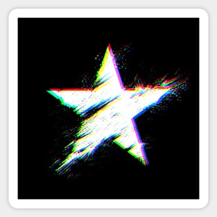 Painted Star - RGB rainbow Sticker